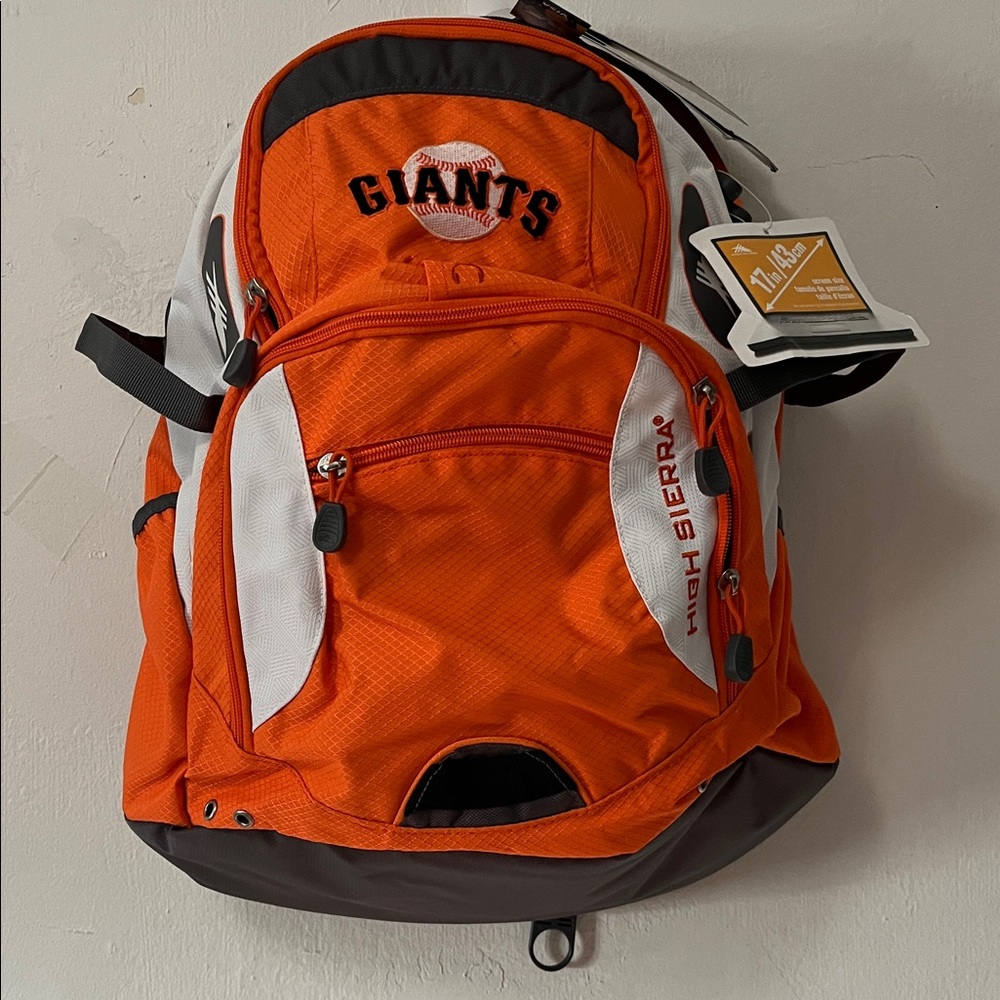High Sierra Scrimmage Daypack backpack baseball San Francisco Giants logo NWT